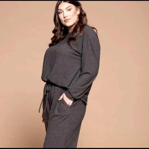 Solid Hacci Brush Cozy Lounge Set 2X